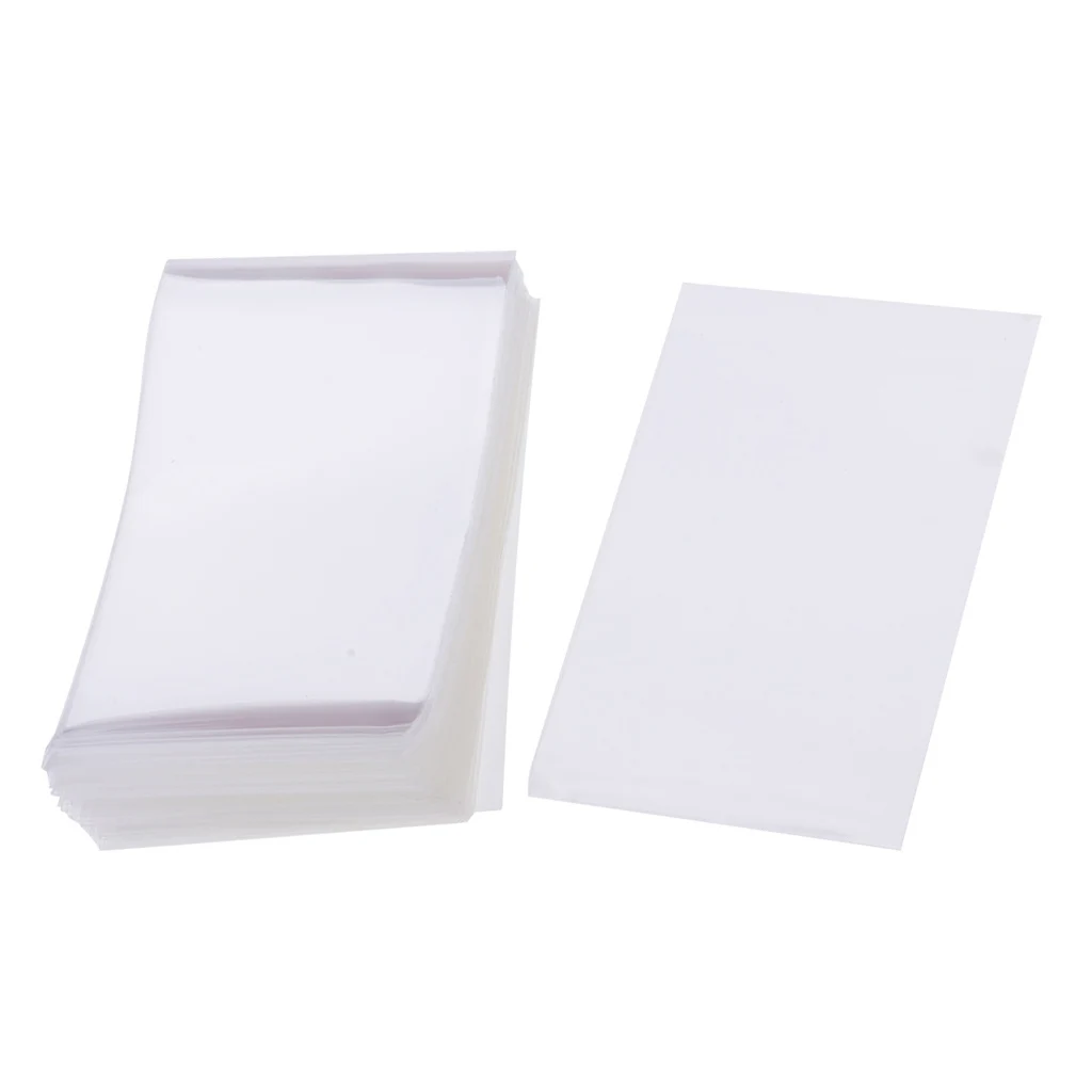 100x Plastic Card Sleeves Protector Magic of Three Bank Transparent Sleeves 