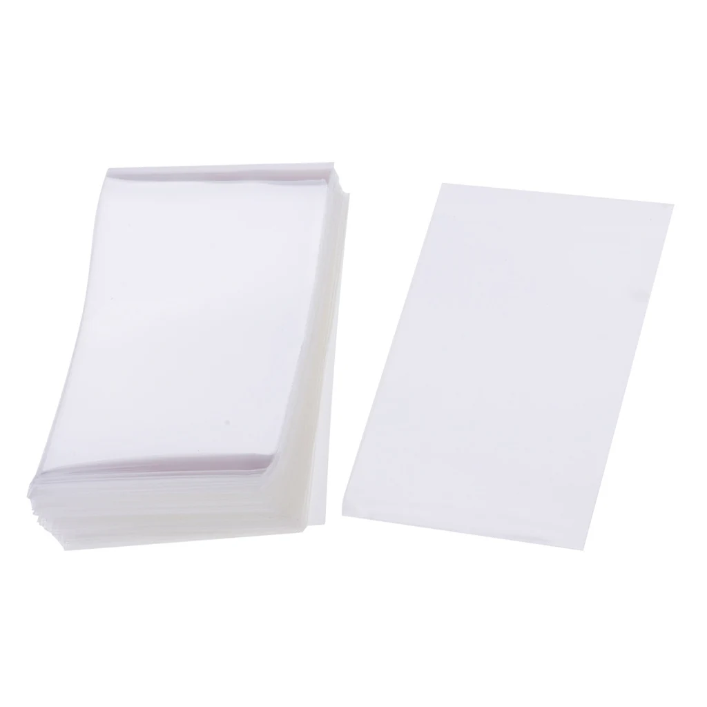 100x Plastic Card Sleeves Protector Magic of Three Bank Transparent Sleeves