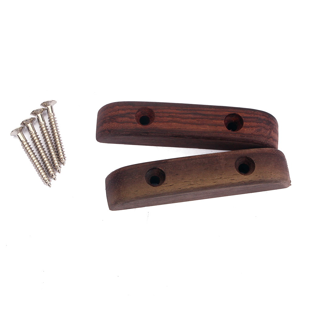 Rosewood Thumb Rest With 4pcs Fixing Screws For Bass Guiatr 66 X 14 X 13mm