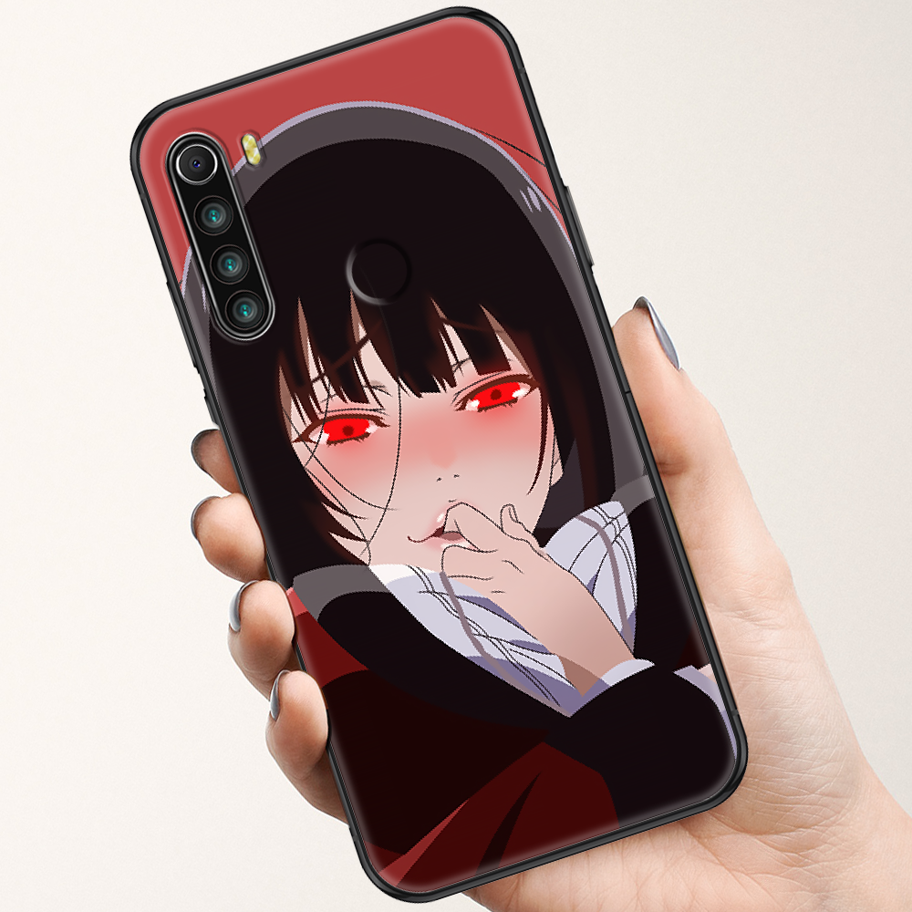 Чехол KAKEGURUI для телефона с аниме для Xiaomi Redmi Note 7 8 9 10 7A 8T  9A 9T 9S 10S Pro, черный роскошный чехол, красивые художественные 3d-чехлы  | AliExpress