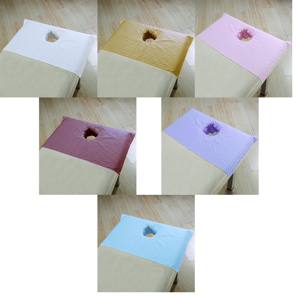 Soft Cotton SPA Massage Bed Sheets Table Cover with Breath Hole 75 x 55cm