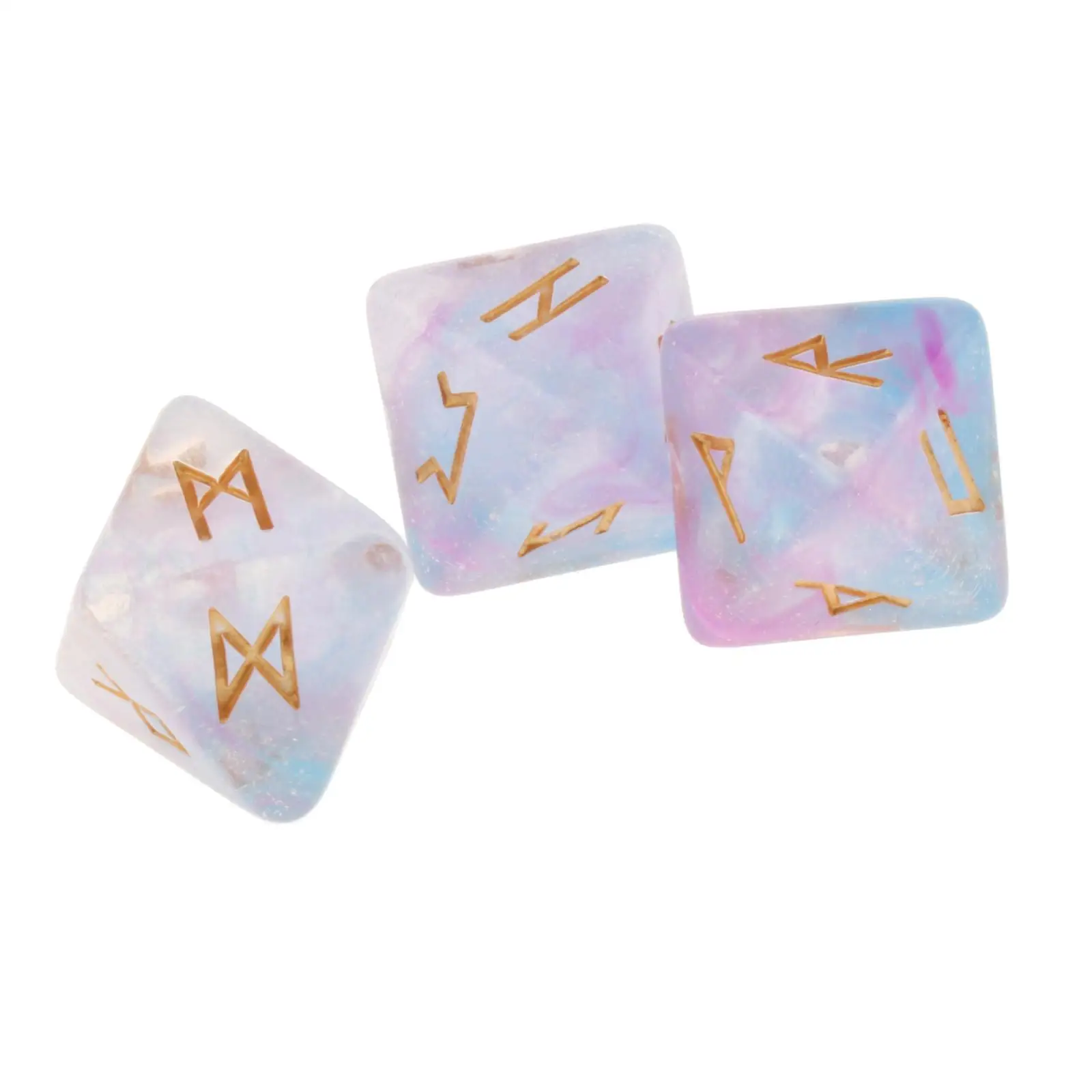 Rune Resin Exquisite Divination Dice Astrology Constellation for Table Games