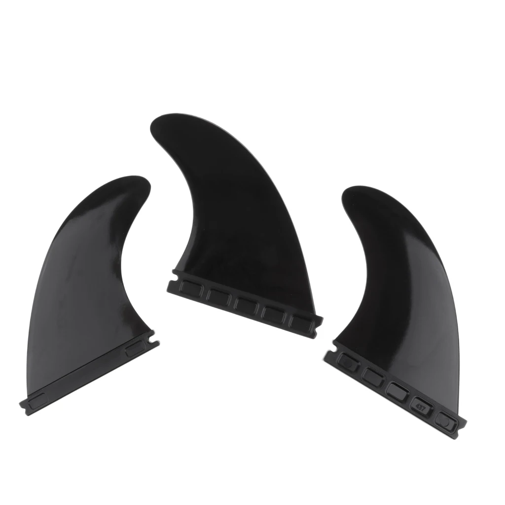 3pcs/Set Longboard Surfboard Surfing Fins Thruster Suitable For Future Base