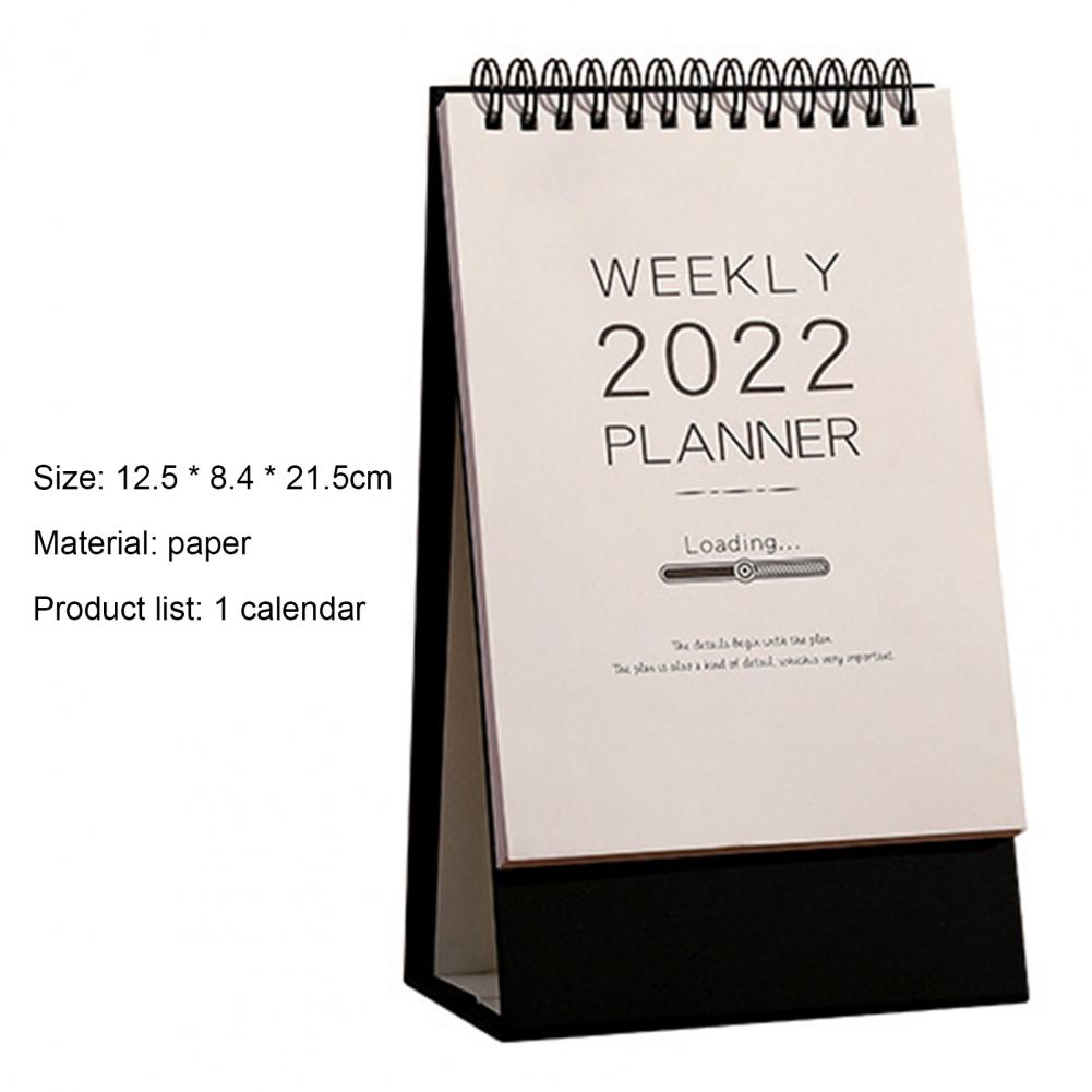Calendários Mini Desktop Calendário Decorativo Flip Mensal Acadêmico Diário 2022 22 Online shopping
