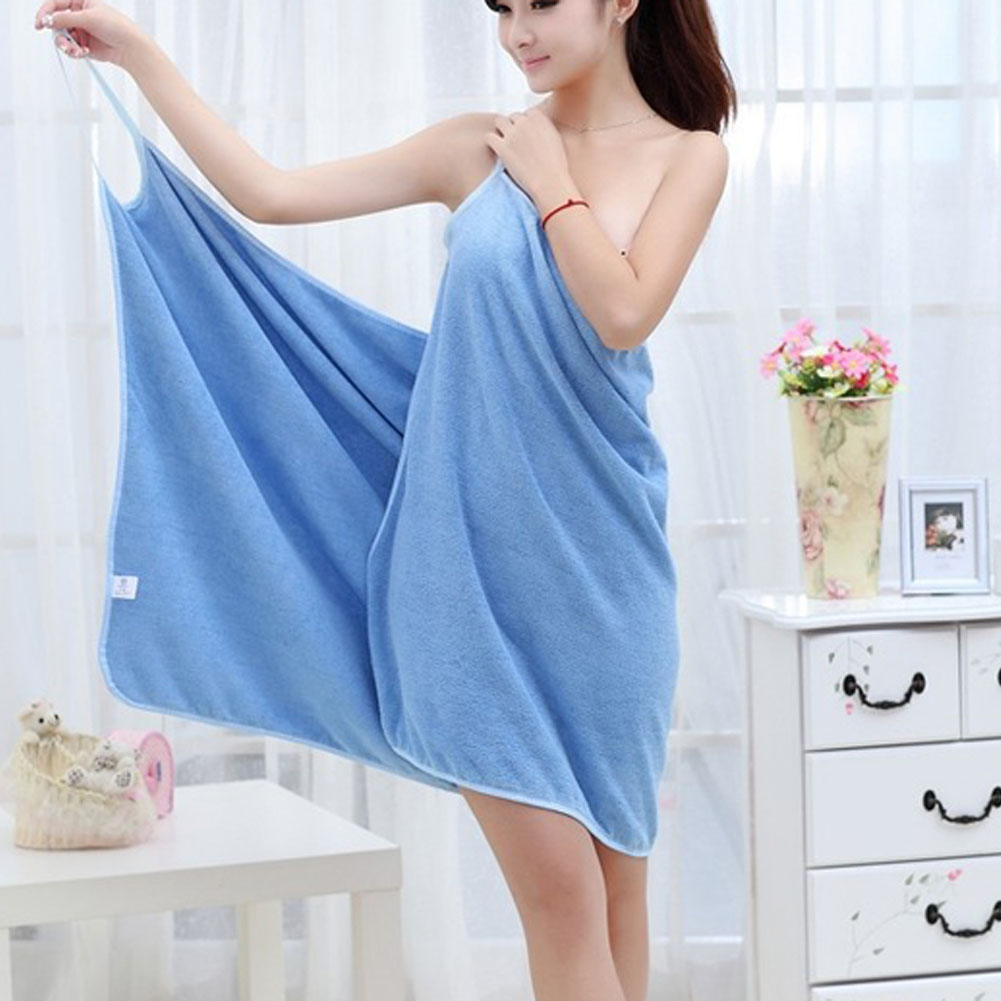 Peignoir Serviette Microfibre Femme - Sortie De Bain, Plage, SPA - Taille Unique 80x135 Cm - Séchage Rapide