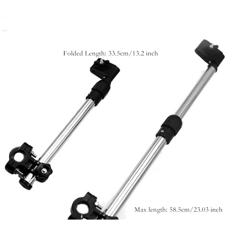 Bike Umbrella Holder Baby Pram Support Stand Swivel Sunshade Extend Bracket