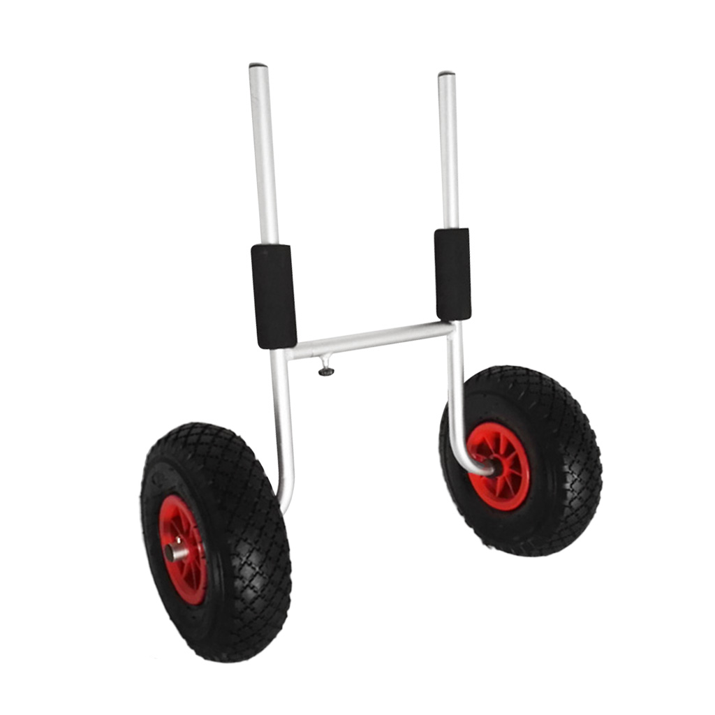 Heavy Duty Kayak Cart for Sit-On-Top Kayaks - High Performance Aluminum Trailer Tote Trolley for Canoe Rowing Boat Transport