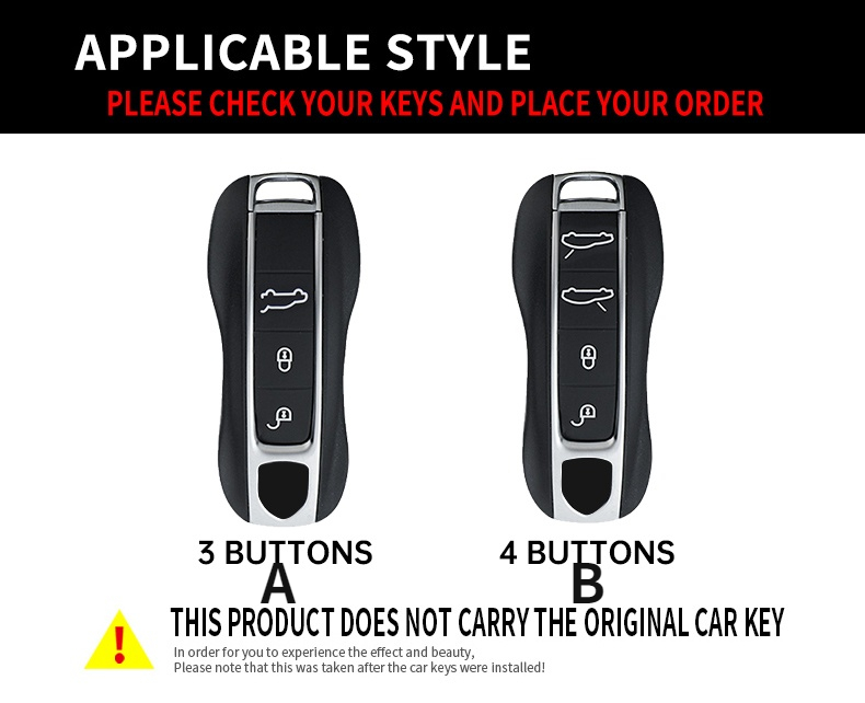 Portachiavi in lega di zinco custodia portachiavi Shell 3 pulsanti borsa portachiavi per Porsche Panamera 17, Cayenne 2018 - H1d4ed4cf81bc49e8b988a42ae8b19768c