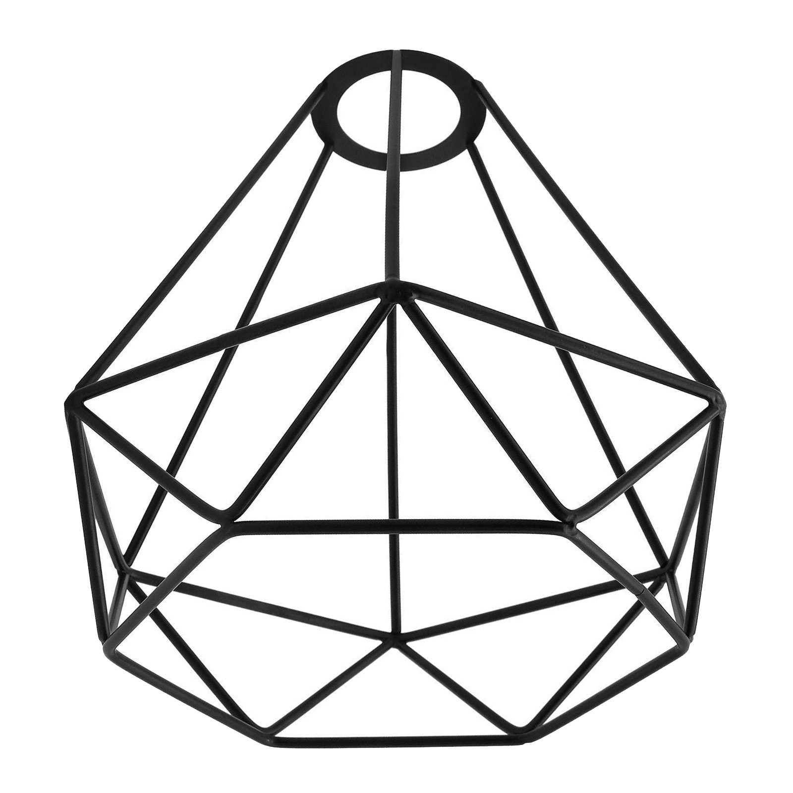 Metal Lampshade Ceiling Light Lamp Shade Iron Cage Geometric Shape Pendant