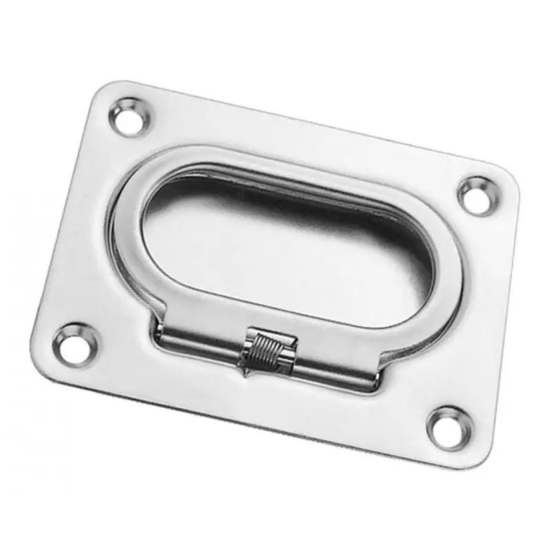 304 Stainless Steel Boat Hatch Latch Cabinet Flush Lift Ring Pull Handle