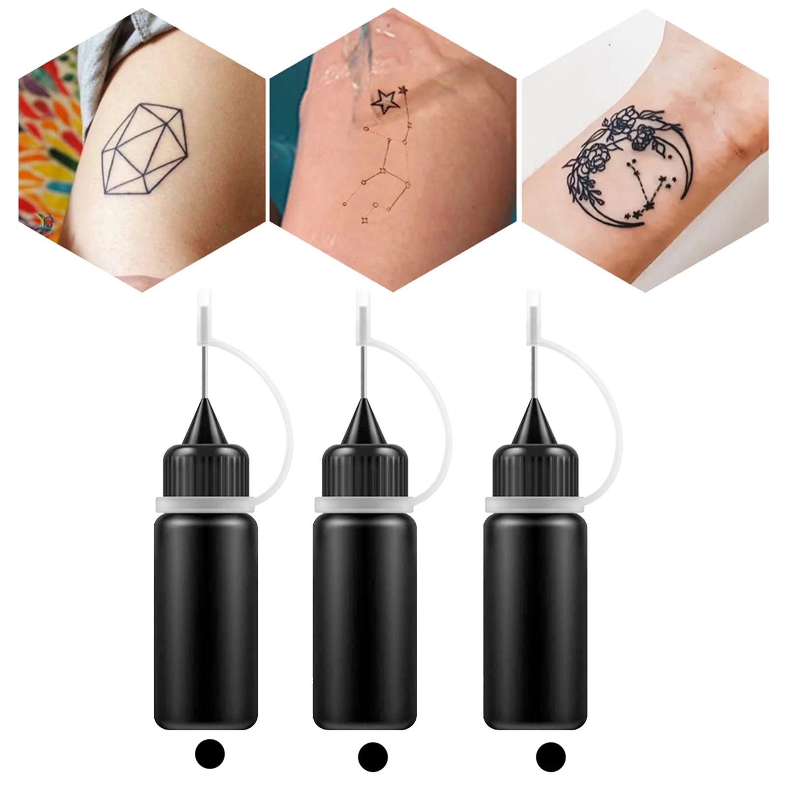 1Kit Temporary Tattoo Kit Semi Permanent Tattoo Paste Fake Tattoos Freehand Ink Body Art Painting Freehand Ink 