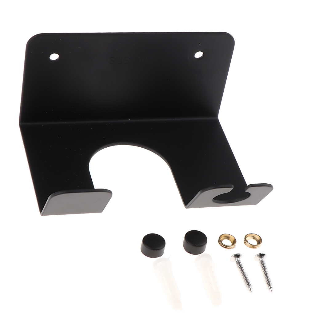 Sturdy Bathroom Blow Dryer Holder Wall Mount Storage Rack Stand Compatible for