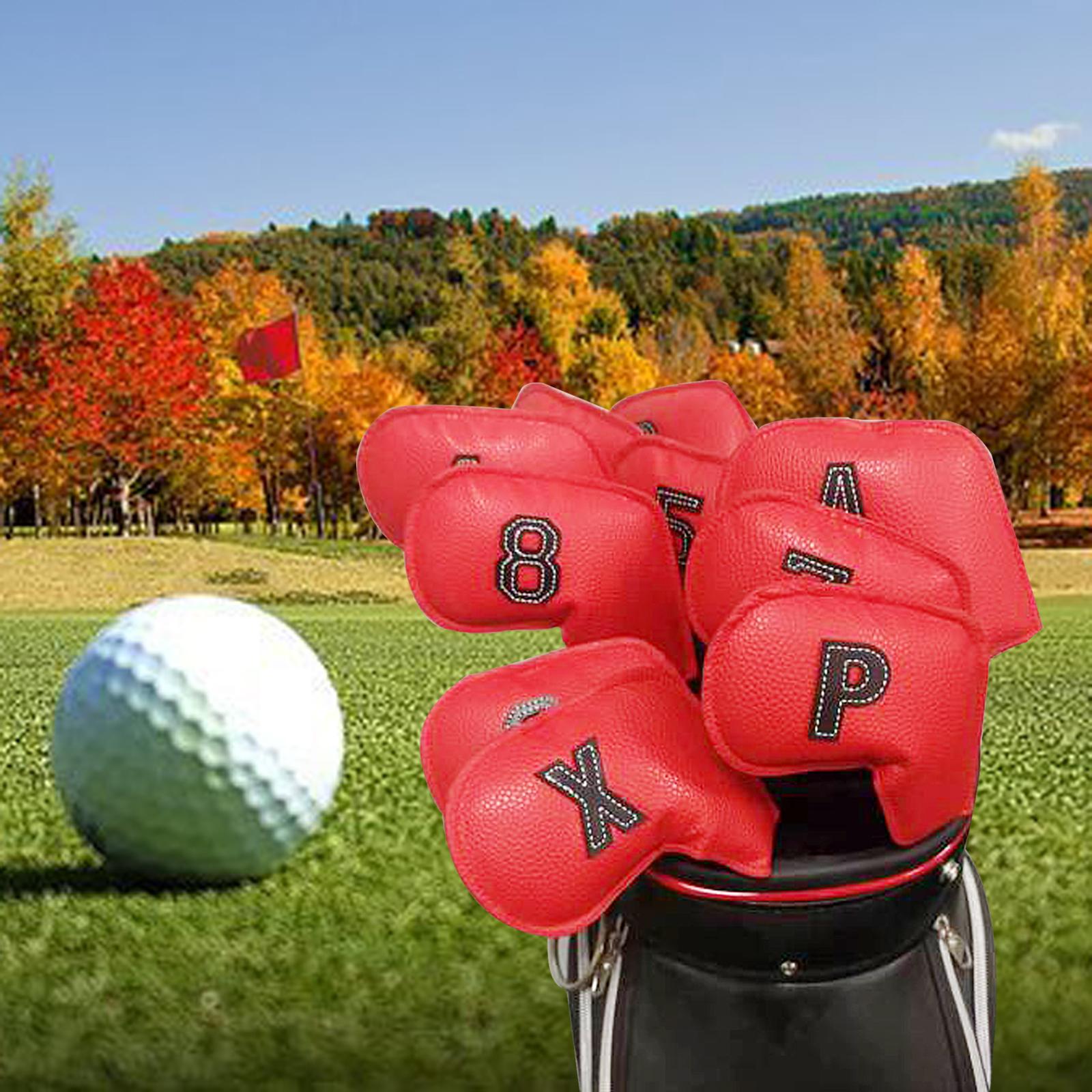 COUVRE CLUB,BlackCouvre chef brodé en fer de Golf 10x pour toutes les marques, accessoire de