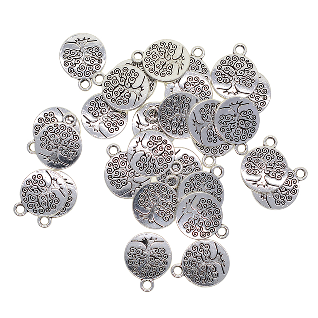 60 Pieces Tibetan Silver Color Filigree Om Yoga   Charms DIY Yoga Charms for Jewelry Making Accessories