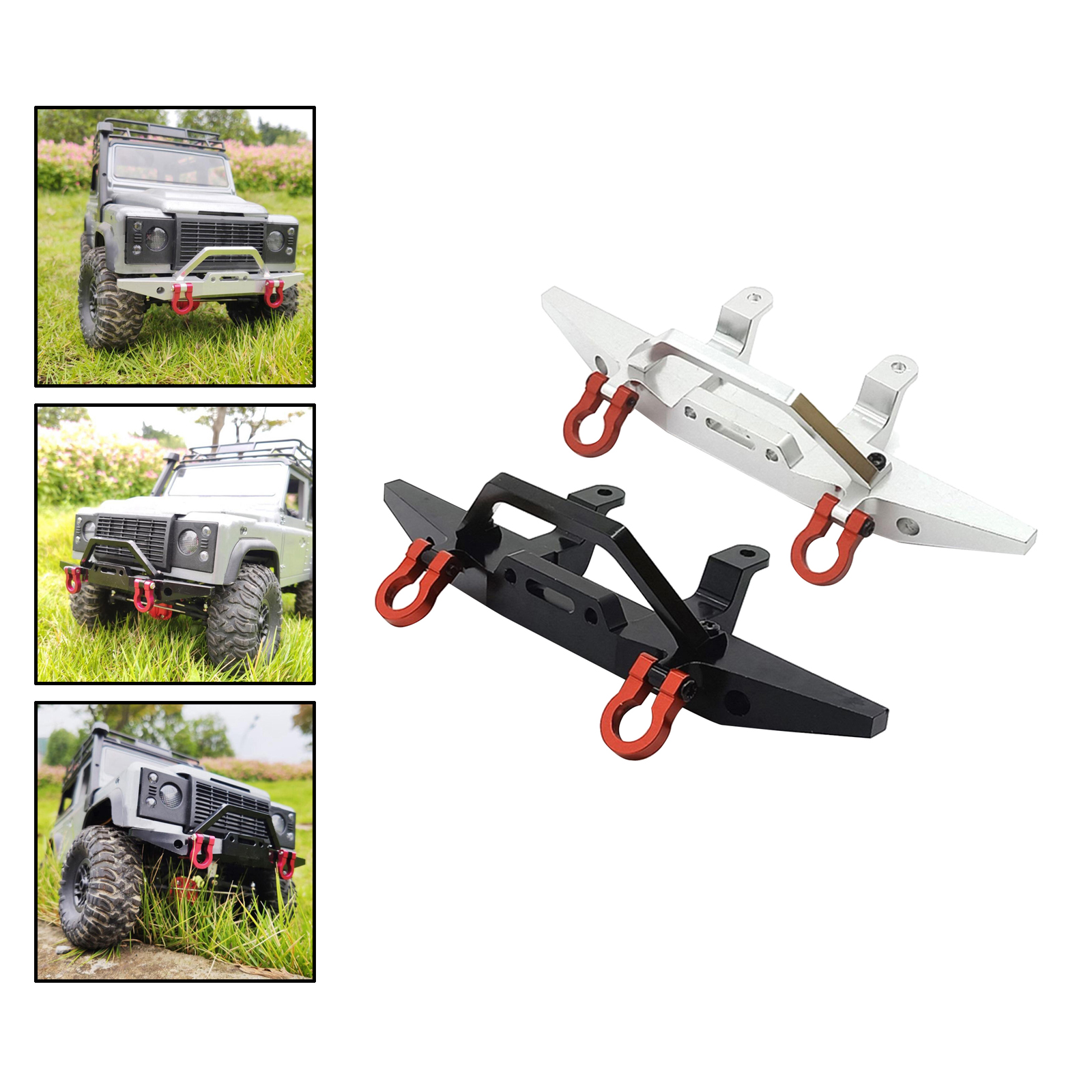 Metal RC Bumper RC Front Bumper Replacement RC Car Accessory for 1/12 RC Car MN D90 D91 D99 D99S