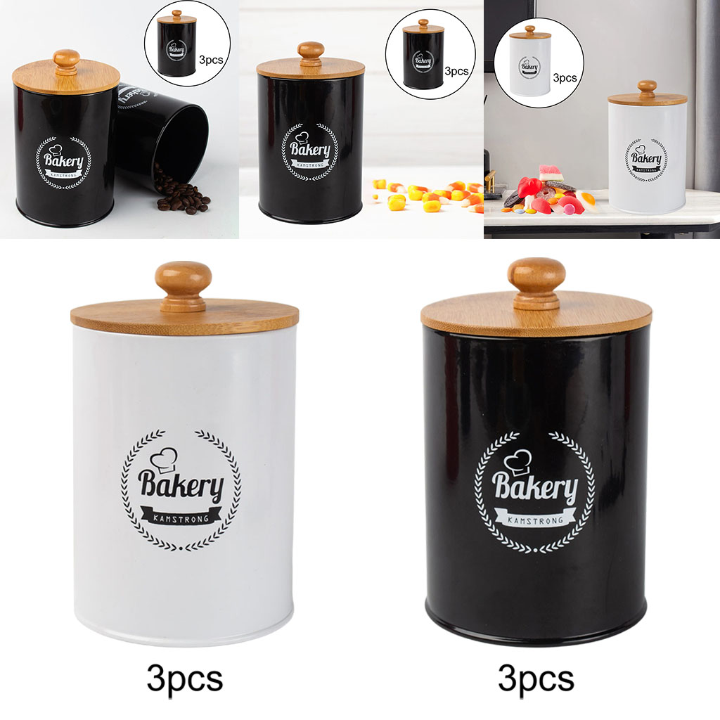 Canisters Set of 3 Onions Garlic Container Storage Bins Metal Box Kitchen Organizer