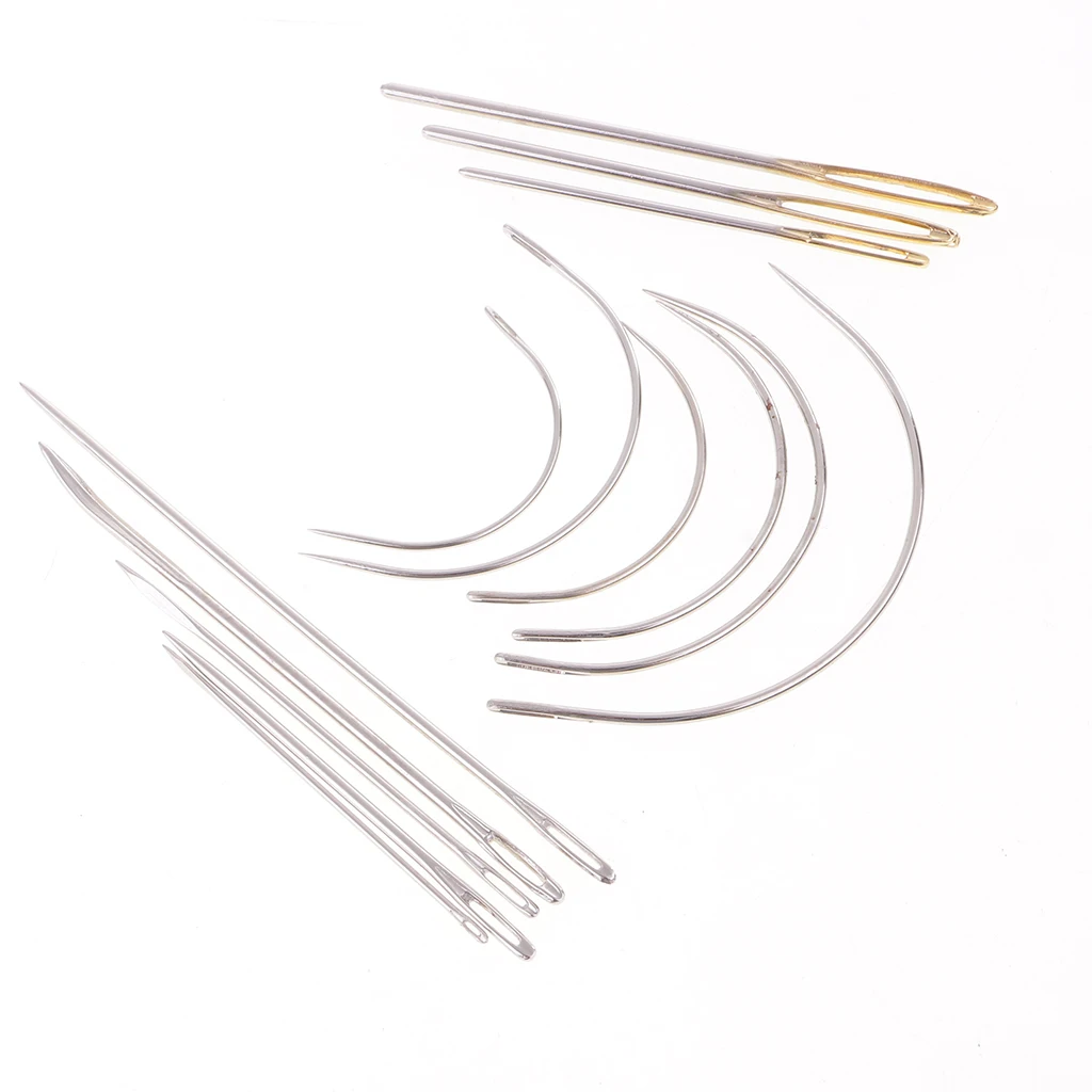 14-Packs Home Hand Sewing Needle Kit for Upholstery Furniture Carpet Leather