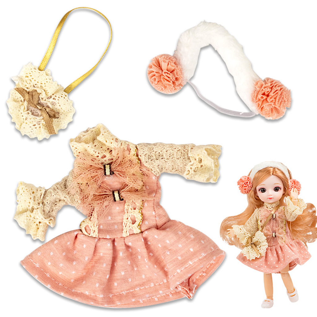 Beautiful Dolls Clothes Mini Dress Clothing DIY Dress Up 20cm Party Dresses Girl Doll No Doll