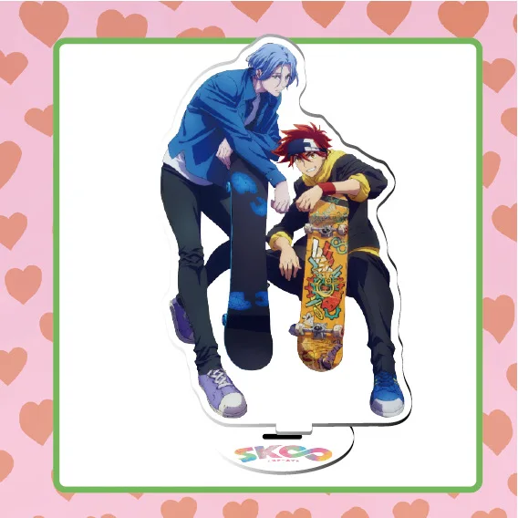 5pcs Anime Sk8 the Infinity Acrylic Stand Miya Langa Reki Characters Model  Toys Action Figure Ornaments 