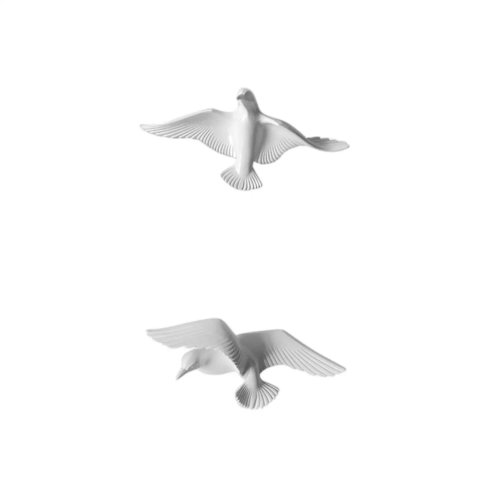 2Pcs Fashion Resin Seagull Living Room Office Wall Decorations