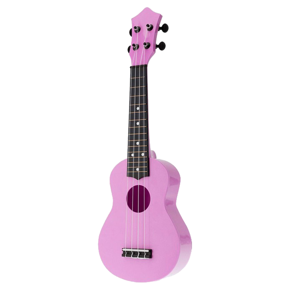 Soprano Ukulele 21 Inch Solid ABS Children Kids Ukulele Christmas Birthday Gifts with 4 Strings