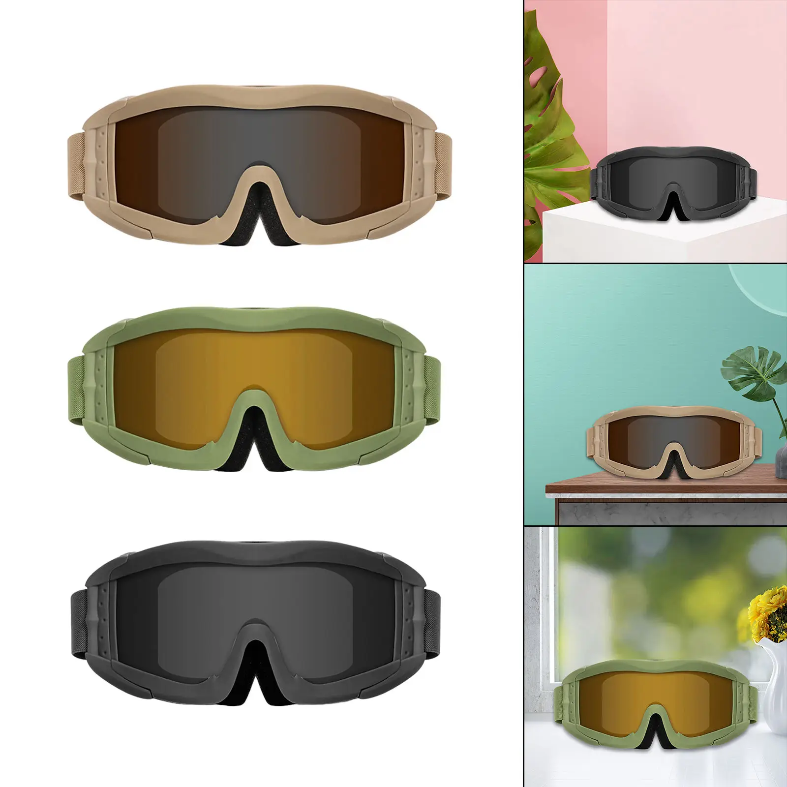 Outdoor Sports Windproof Goggles Impact Resistance Shooting Goggles for Men Women Outdoors Cycling Hunting