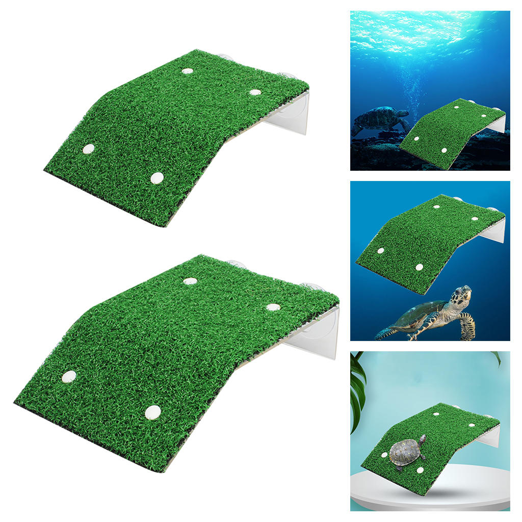 Turtle Aquarium Simulated Hiding Shelter Turtle Hideout Tortoise Aquarium Platform Ramp Terrapin Bottom Turtle Basking Platform