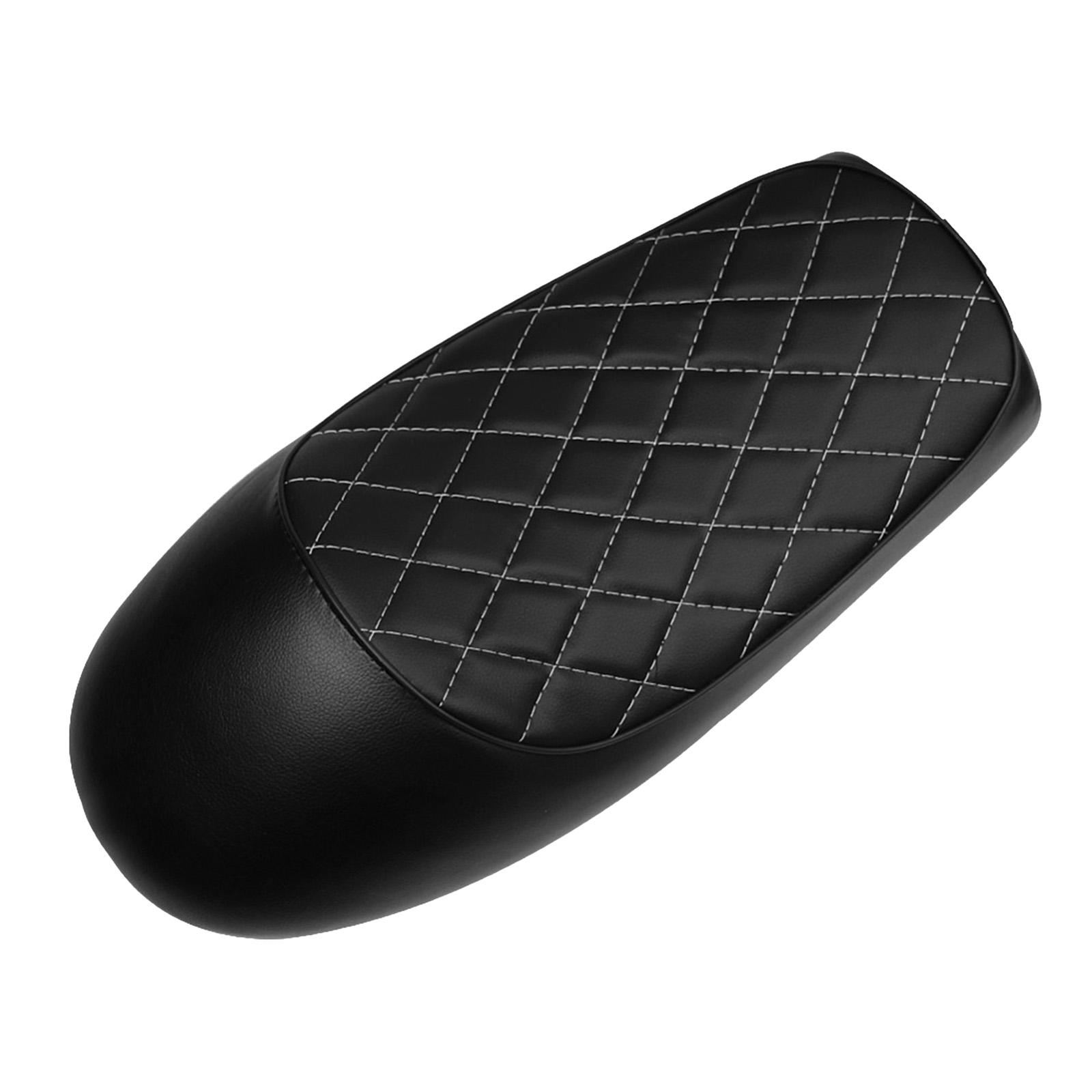 Universal PU Leather Motorcycle Cafe Racer Custom Saddle Flat Seat for KAWASAKI Z650 W650
