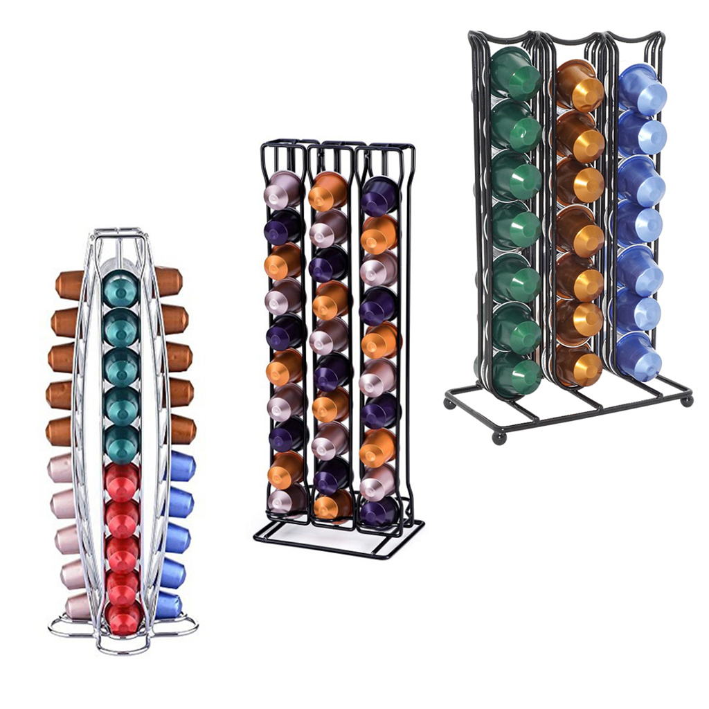 Nespresso Coffee Capsules Pod Holder Kitchen Storage Rack Dispenser Organizer in Home Office Supplies