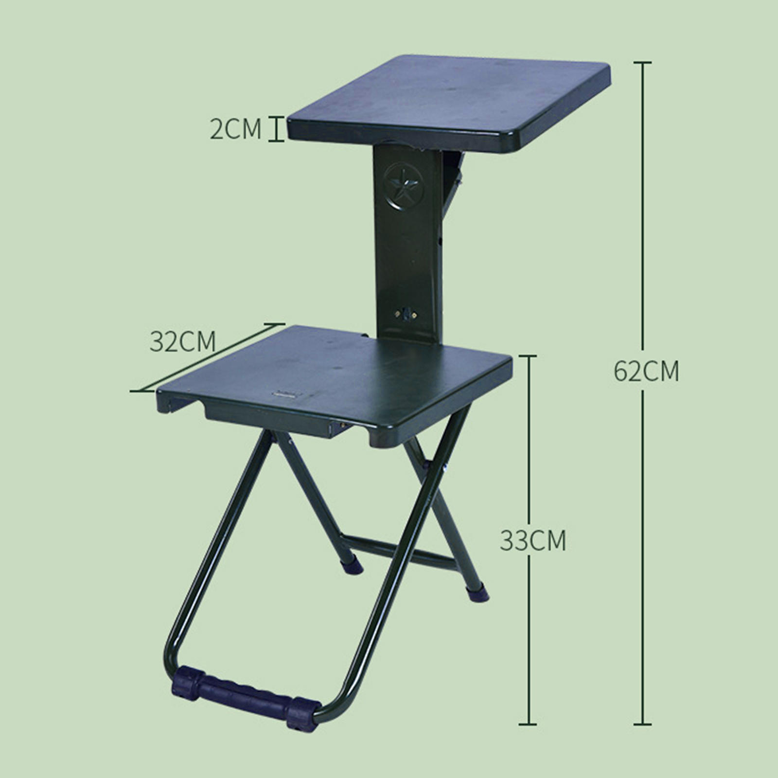 Portable Folding Chair Stool Seat ABS Multifunctional Hiking Leisure Writing Barbecue Beach Camp Hiking Support for Children