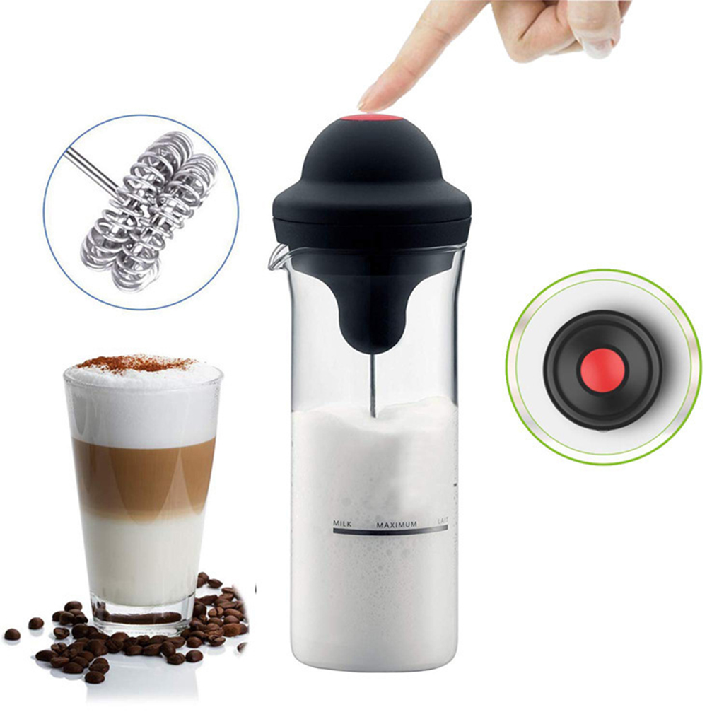 Coffee Frother Cup Stainless Steel Foamer Mixer Bubbler Coffee Blender for Coffee Hot Chocolate Frappe