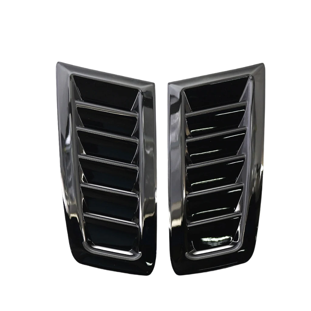 1 Pair Car Hood Vent Decorative Hood Bonnet Vent Air Flow Intake Louvers Hoods Vents Bonnet Cover MK 2 RS Style ABS PLASTIC