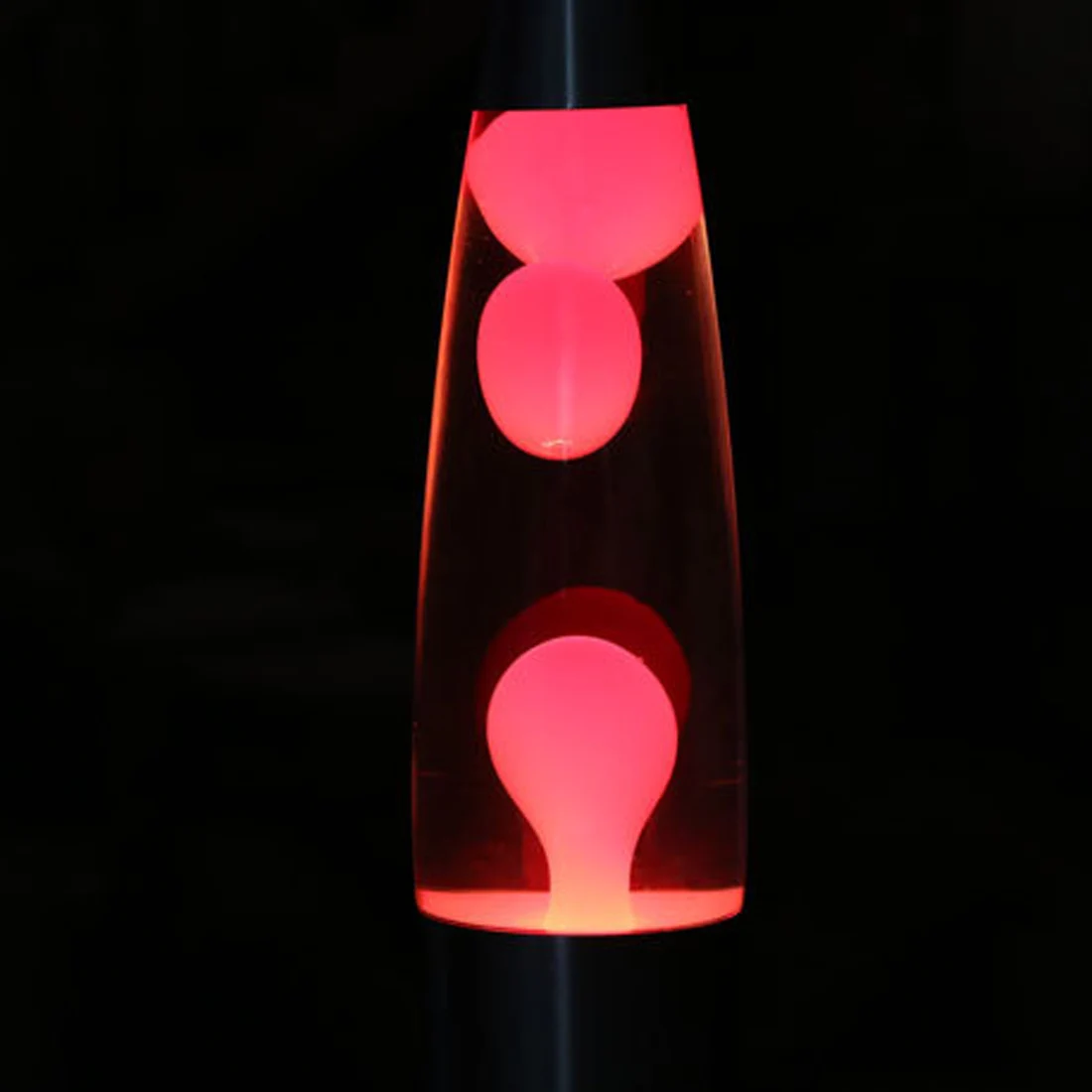 Bleu Pgige Cute Metal Base Lava Lamp Wax Volcano Style Night Light Veilleuse de méduses 