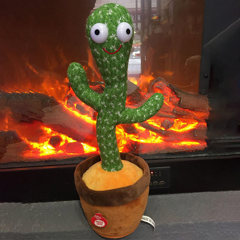 voice repeating cactus toy