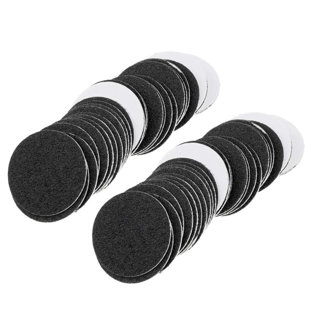 60 Pieces Self-adhesive Round Feet Grinder Sandpaper Disk for Pedicure Tool