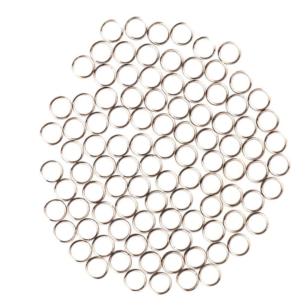 100Pcs Stainless Steel  Shaft O-Rings Round Guard Rings Protect Shaft
