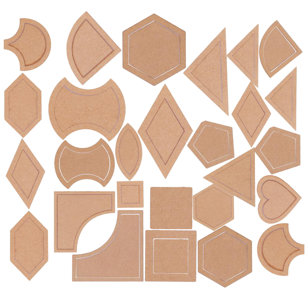 54 Pcs Mixed Quilting Templates DIY Tools Acrylic Sew Stencil Patchwork Quilter