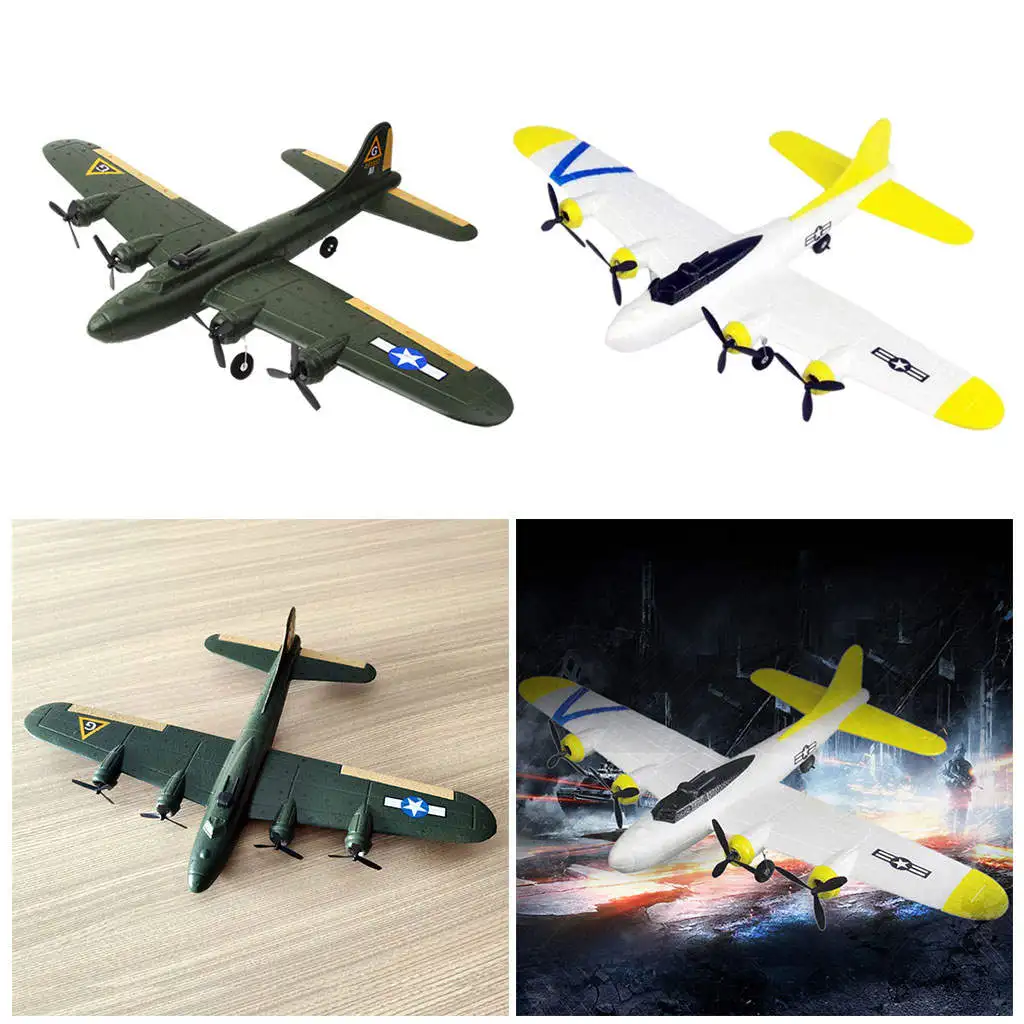 EPP RC Aircraft Fixed-Wing 2.4G 2CH Glider Remote Plane Stunting for Beginner Kids Airplane Ready to Fly B17 Bomber