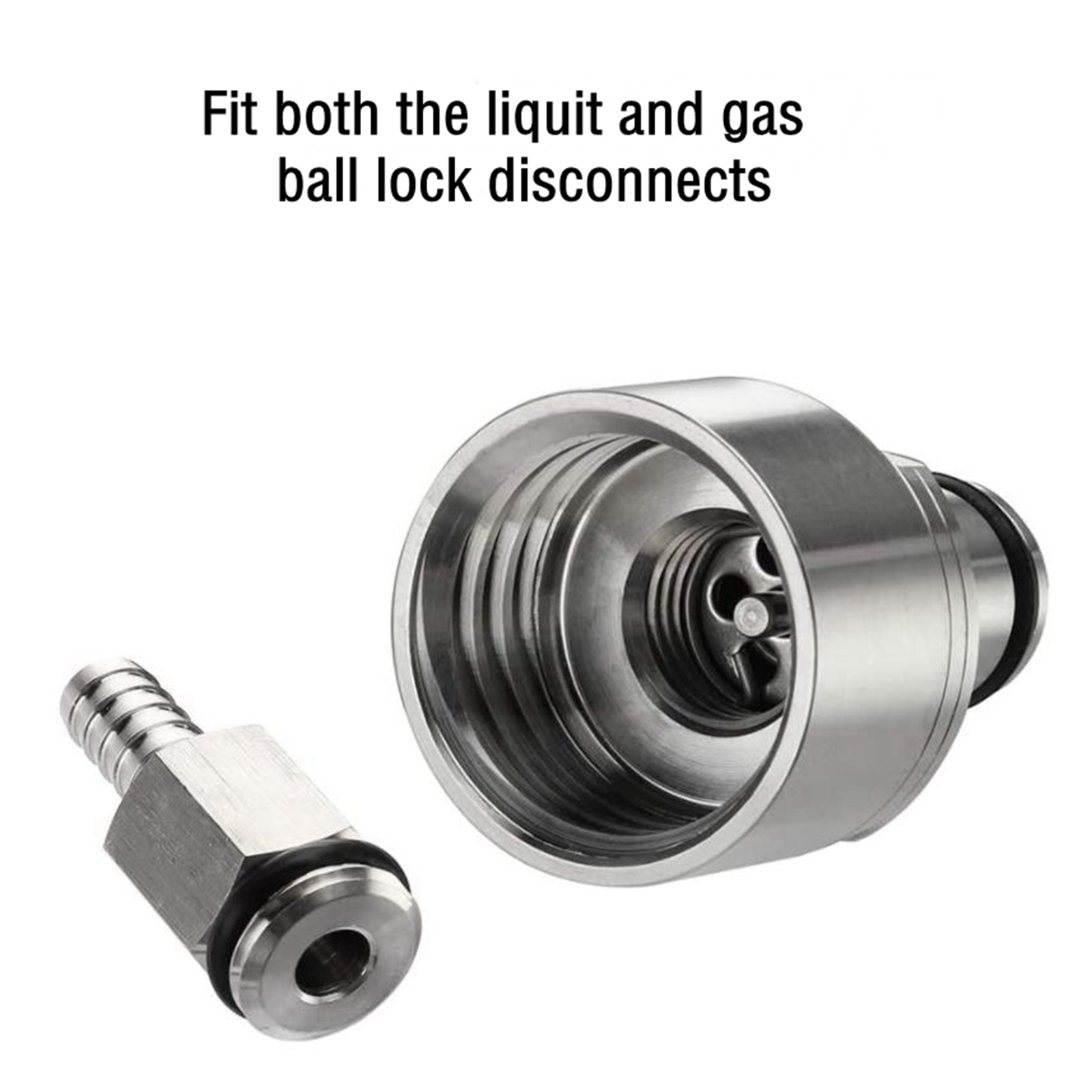 1pc Carbonation Cap 5/16 Inch Barb Ball Lock Type CO2 Coupling Carbonate Soda Beer Homebrew Kegging