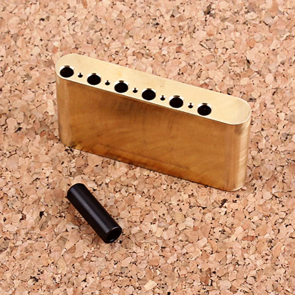 Brass Tremolos Block Bridge with Bar Kits for ST Electric Guitar Parts DIY