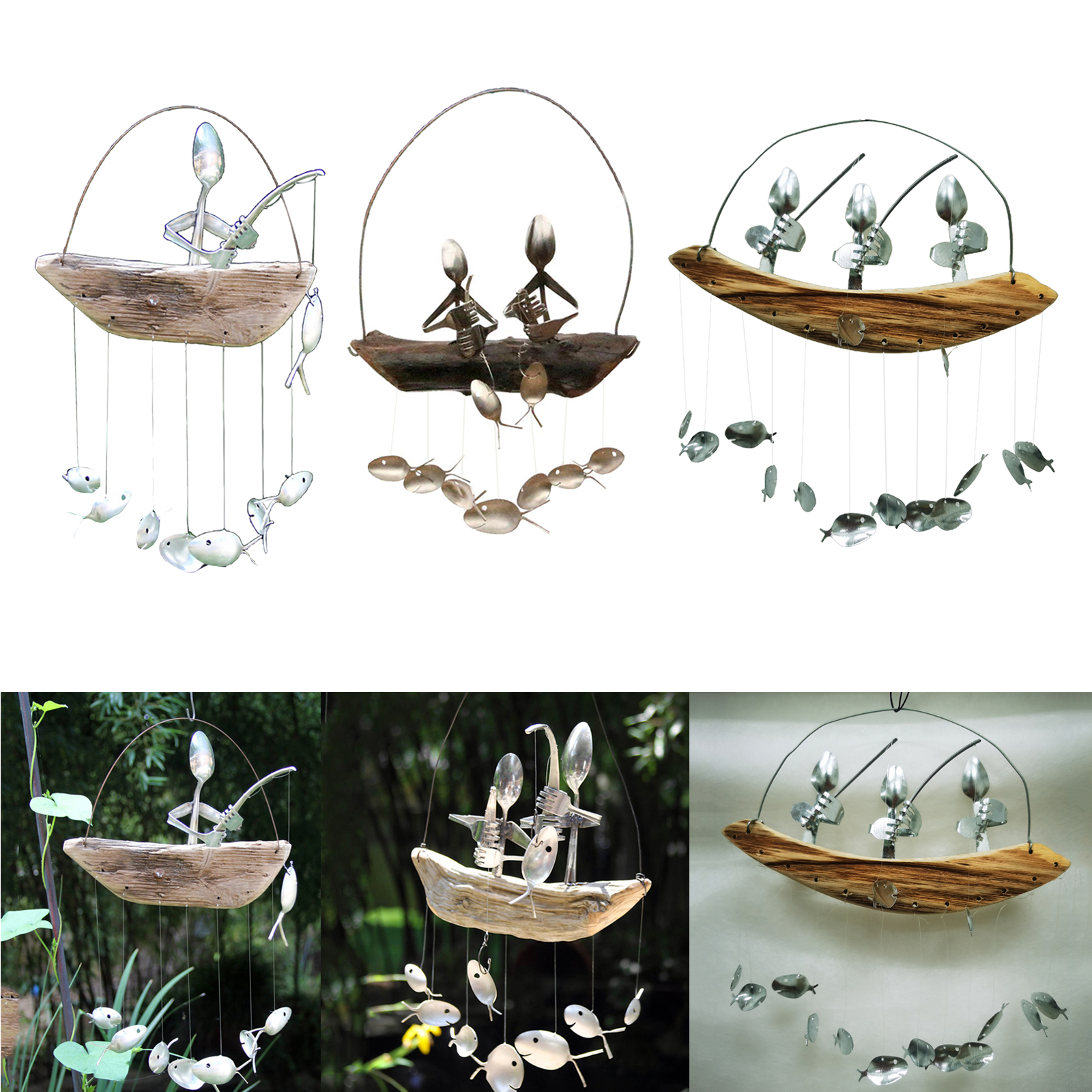 Wind Chimes Bell Relaxing Sound & Creative Shape Garden Yard Indoor Decor