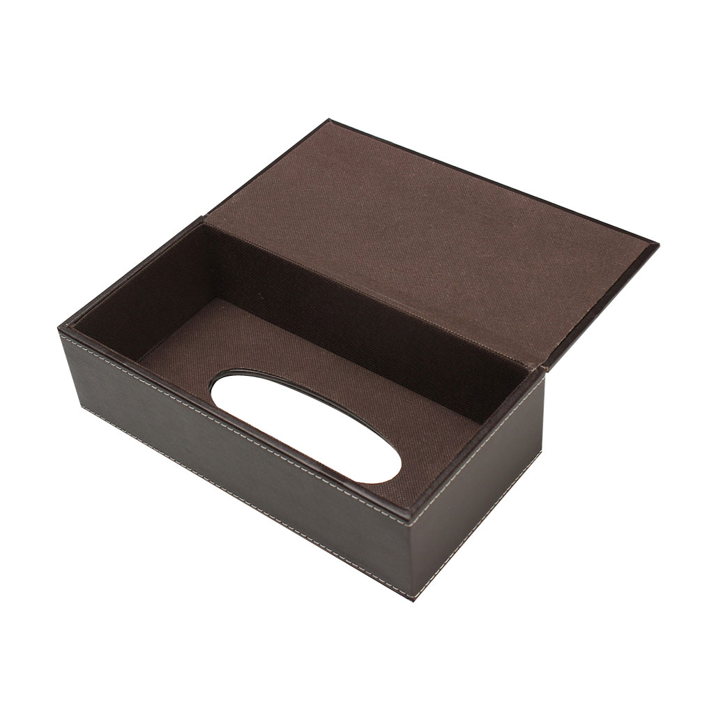 PU Leather Tissue Box Cover Napkin Toilet Paper Holder Case Home Car Tissue Box Holder