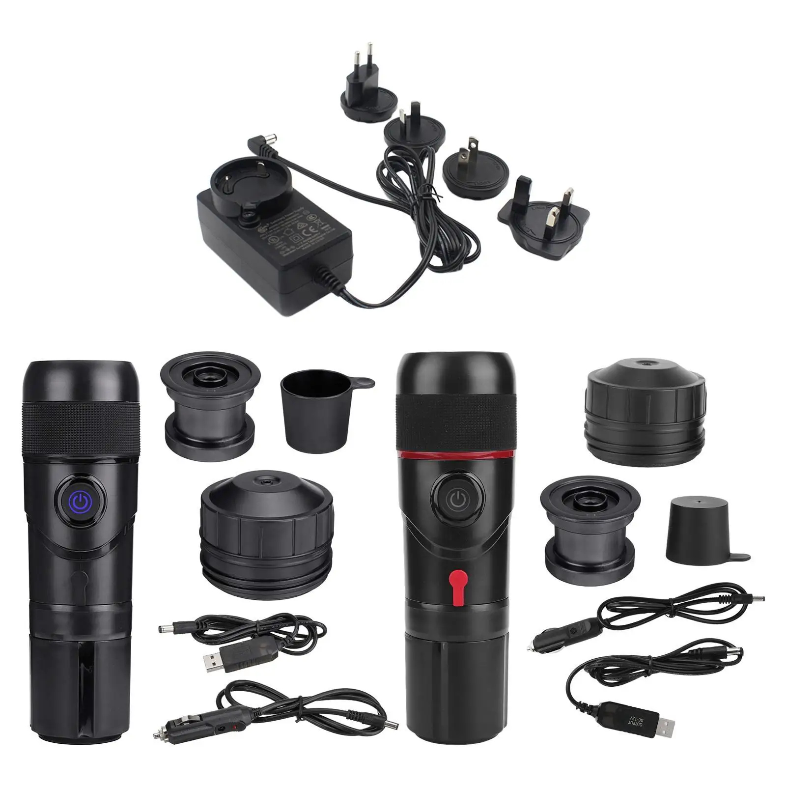 Portable Coffee Machine Electric Espresso Machine for Car Camping 80W 80ml Capsule Coffee Machine Coffee Powder