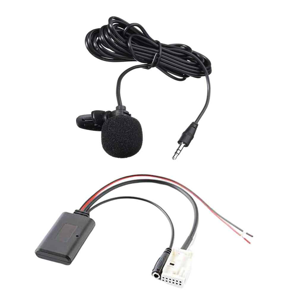 Bluetooth Aux Audio Cable Microphone Adapter Kit for BMW E60 E63 E64 E66, Professional