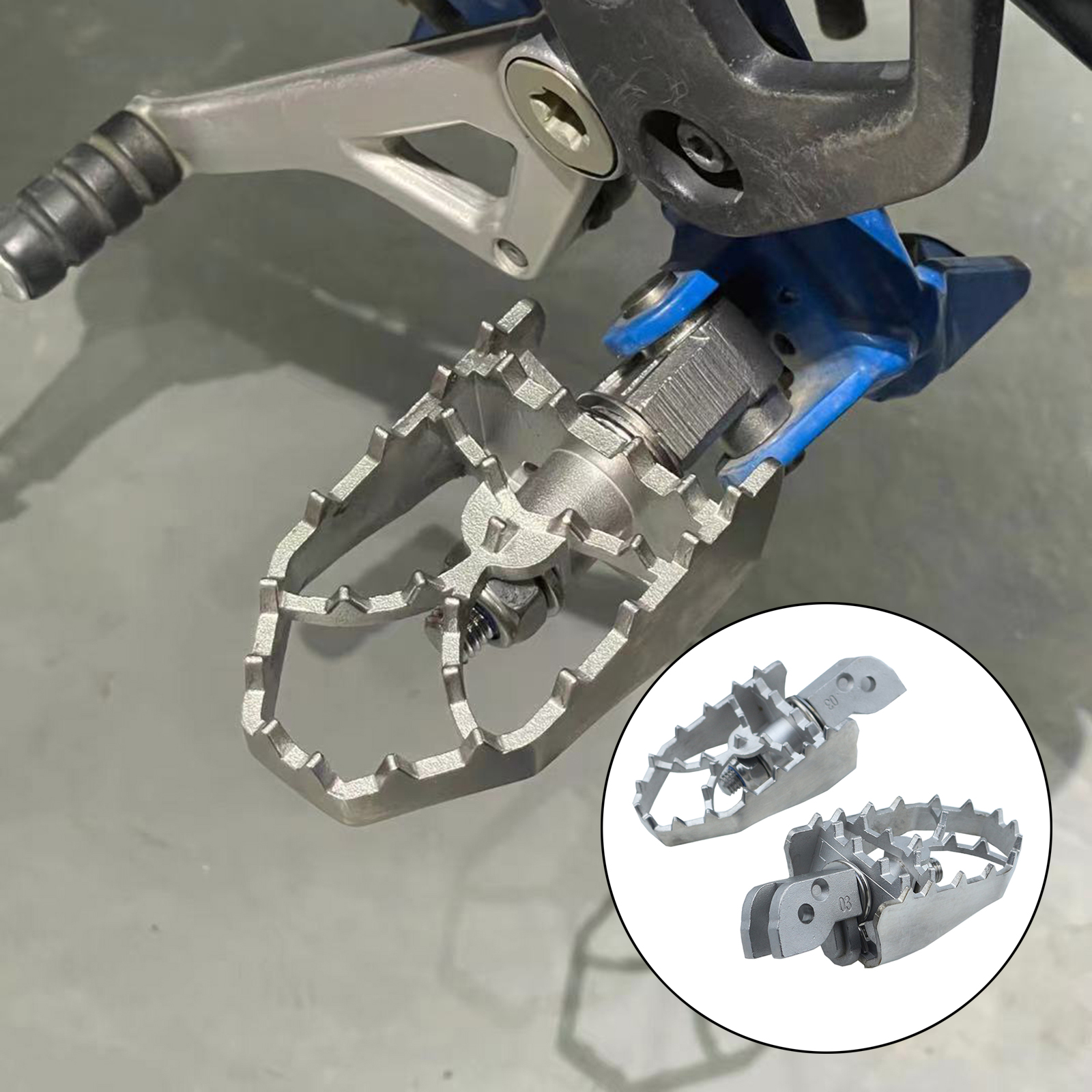 Dirt Bike Motorcycle Rotating Foot Pegs Pedal Footpegs Foot Rest Fit for DUCATI MULTISTRADA 950 for Scrambler 400 800 1100