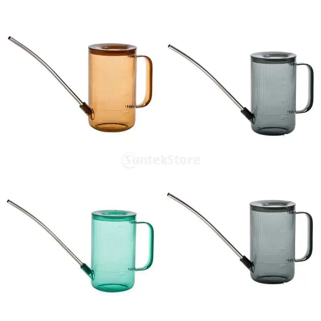 4x Plastic Long Mouth Watering Can Sprayer for Garden Flower Bonsai Plant 