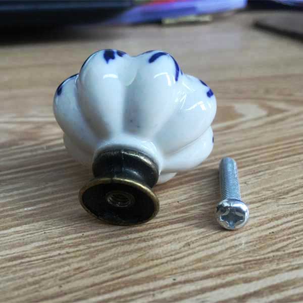 1 Piece Ceramic Pottery Door Pull Handles For Furniture, Kitchen Cabinet Handles