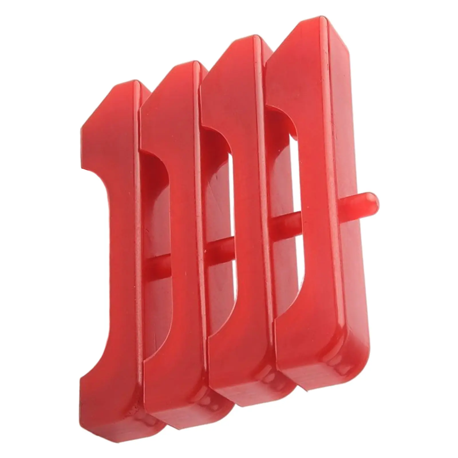 4x Auto Engine Radiator Insolators 7-1711 Direct Replacement Portable Accessory Red Urethane Fits for General Motor Vehicle