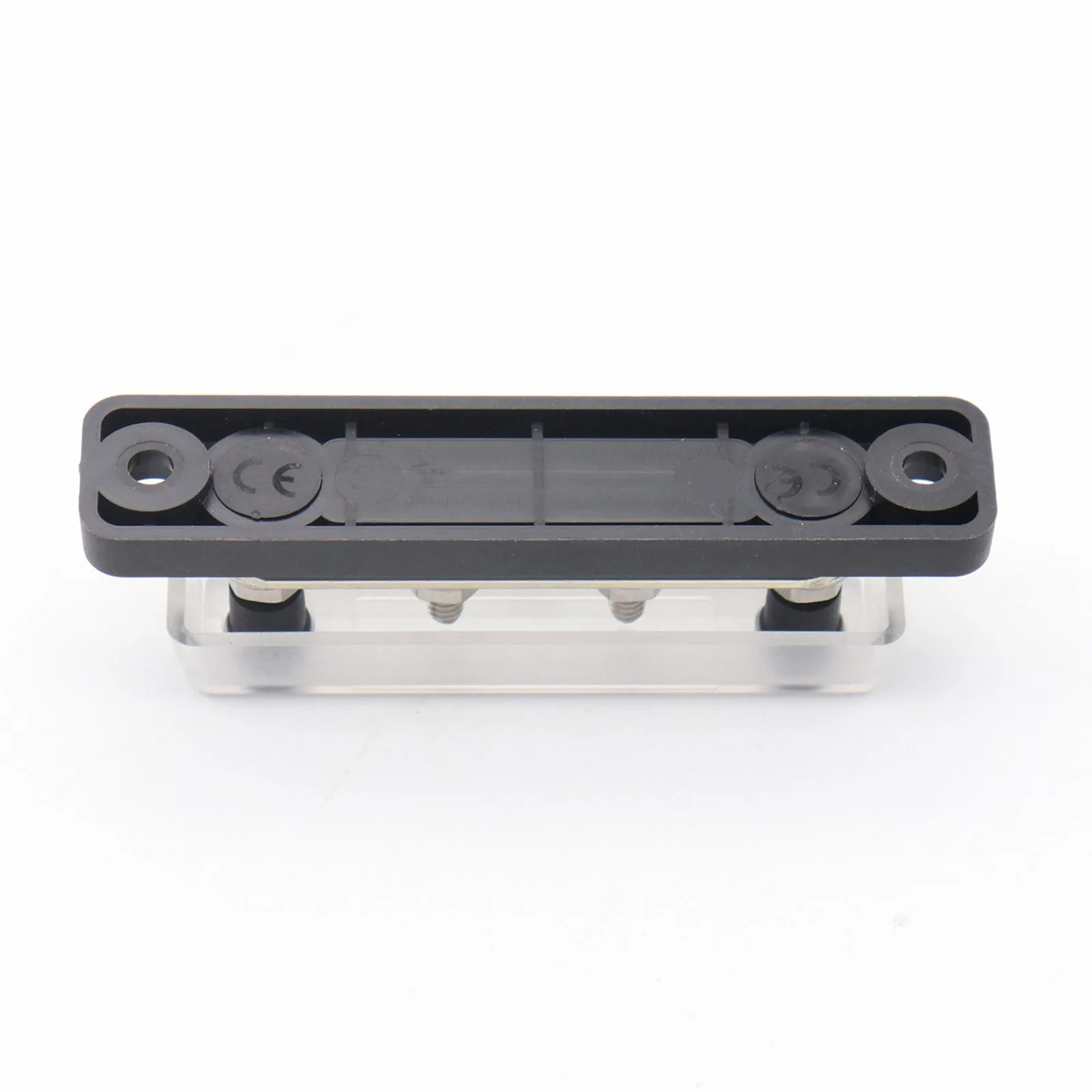 Auto Marine Boat 4-Post Bus Bar Terminal Power and Ground Junction Distribution Block, Black
