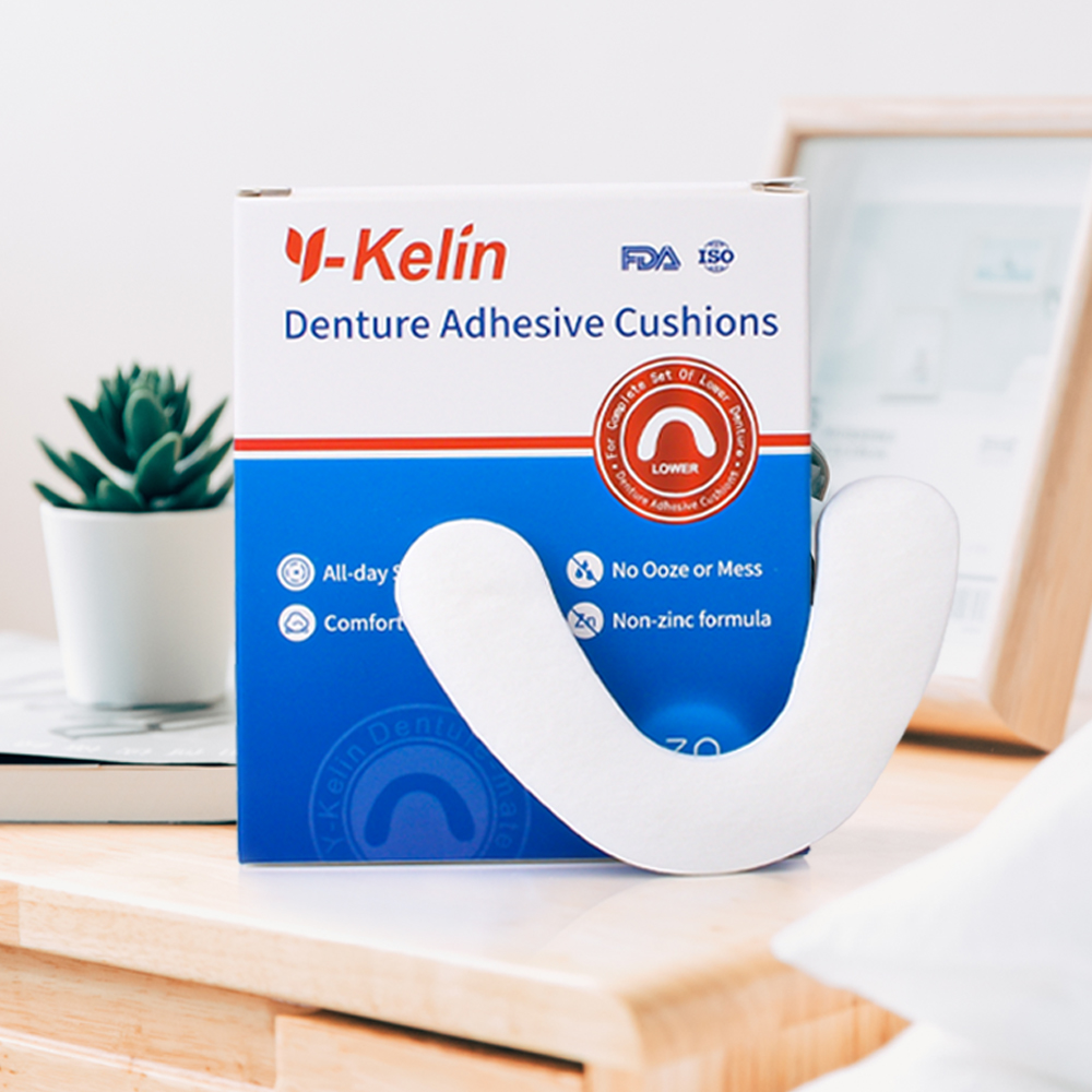 Best of Y-Kelin Denture Adhesive Cushion 30 / 90 / 150 Pads / Pack Lower Natural Strong All Day Hold Comfort Cushions Reviews & Tips